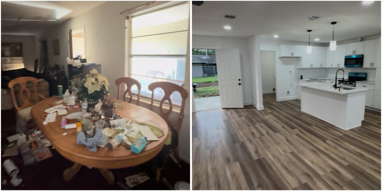 Antes y después — Comedor