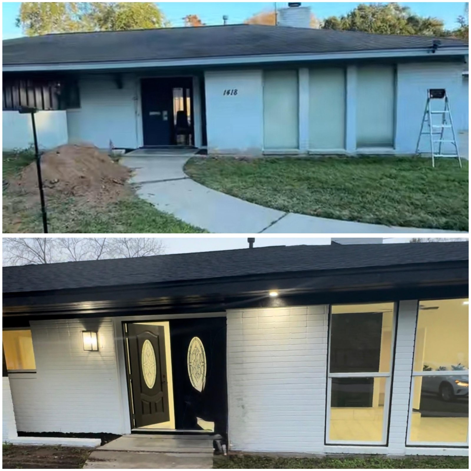 Antes y después — Fachada