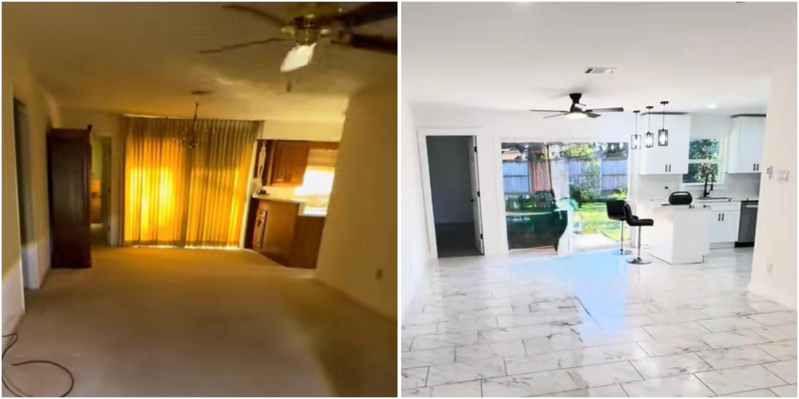 Antes y después — Remodelación completa